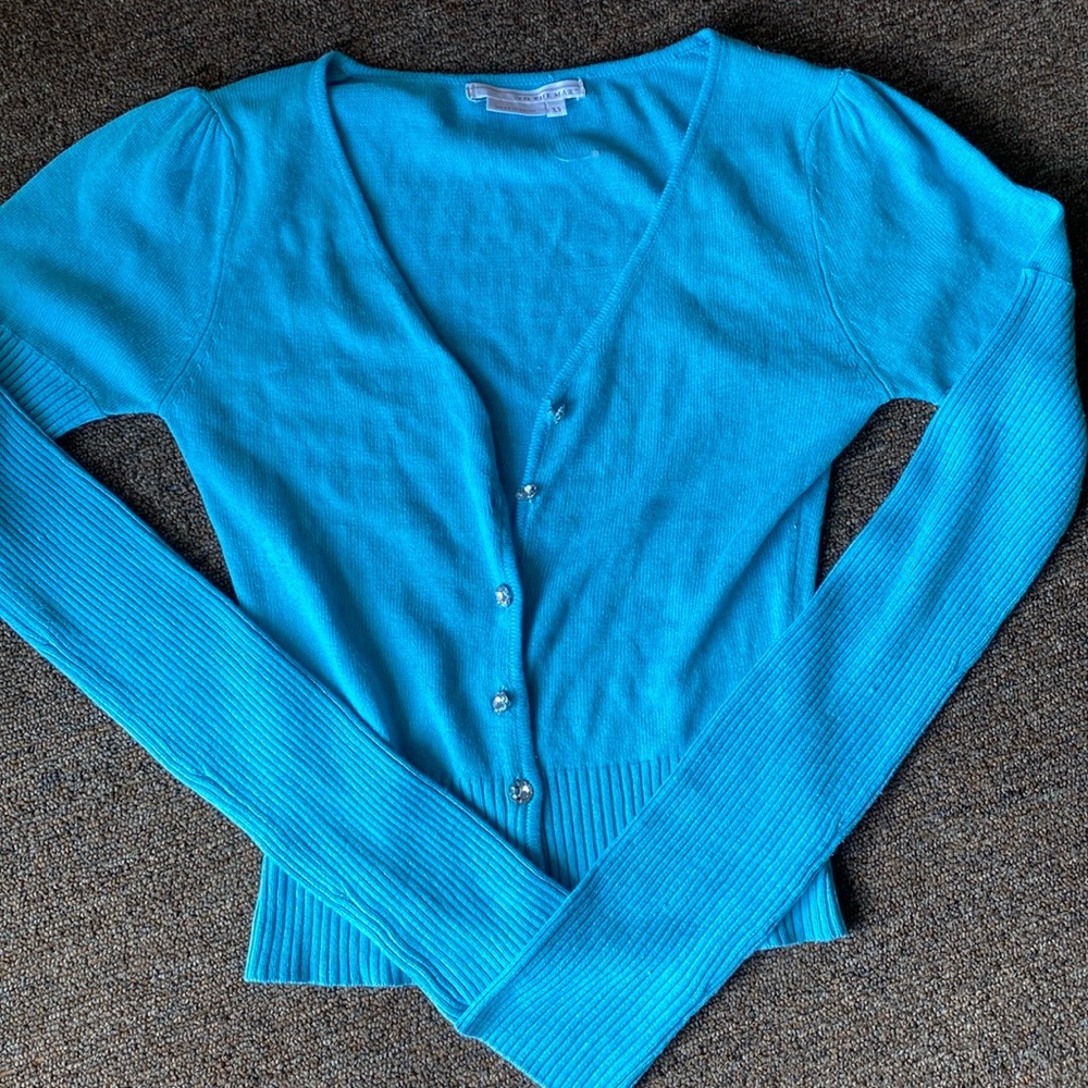TEAR COLOR KNIT CARDIGAN BRAND NEW WOMENS SIZE XS